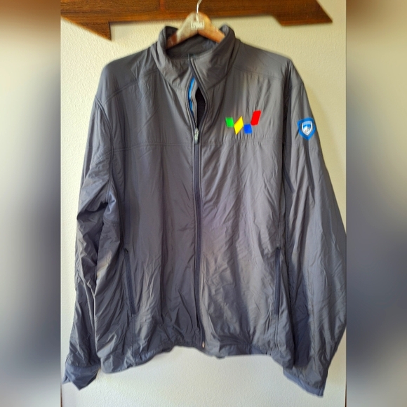 Kuhl The One Mens Jacket Charcoal Logo Fleece Lightweight Pockets Size XXL - Picture 1 of 8